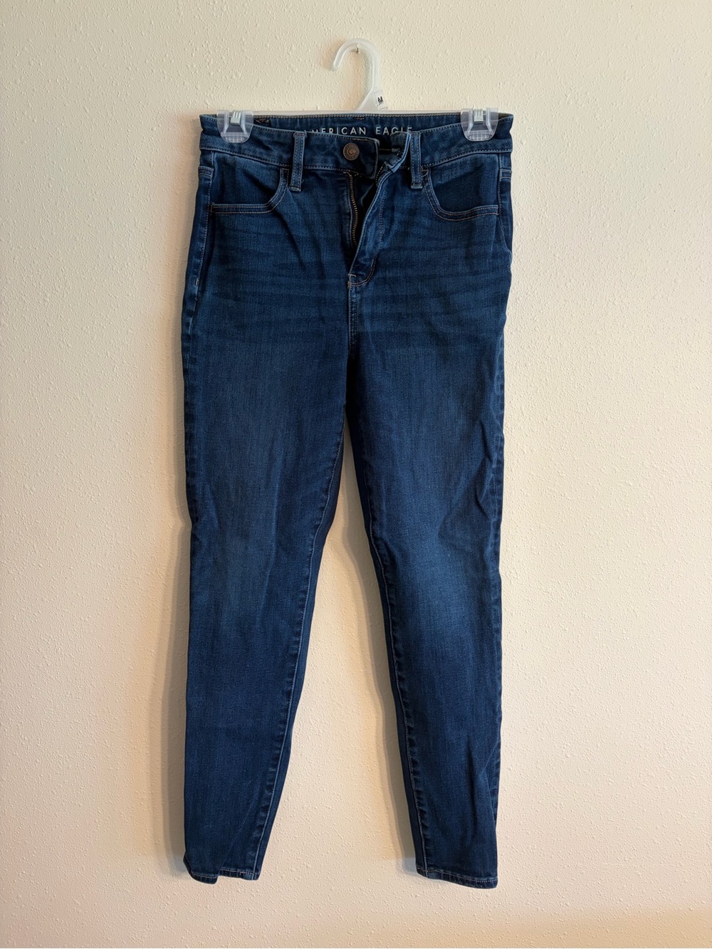 American Eagle Outfitters Dark Blue Women’s Super Hi-Rise Jegging